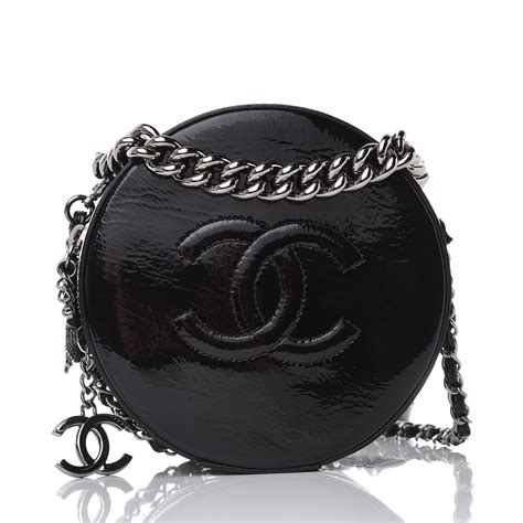 Chanel Patent Round As Earth Bag 